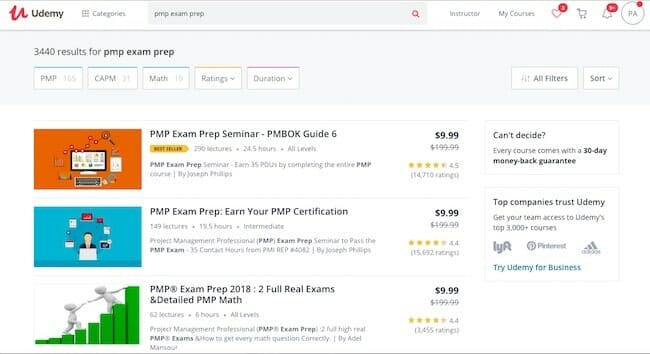Đánh Giá Khoá Học Best Seller Trên Udemy - PMP Exam Prep Seminar